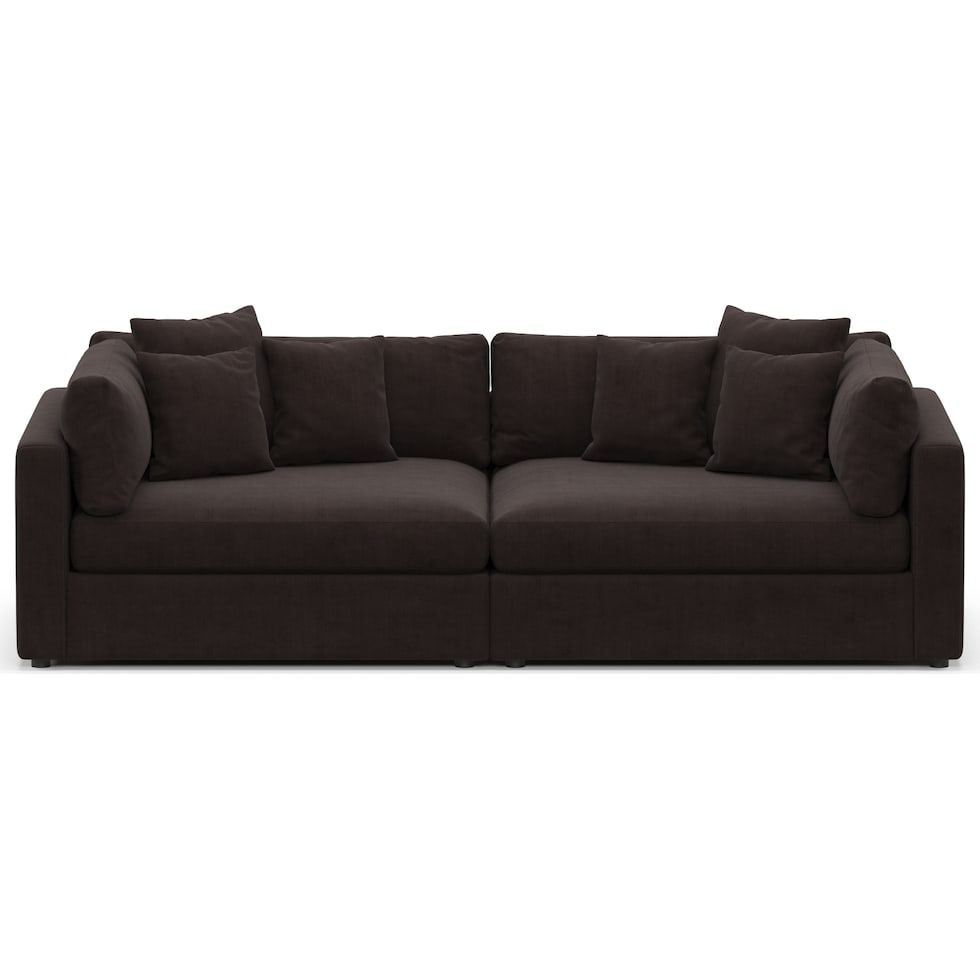 haven dark brown sofa   