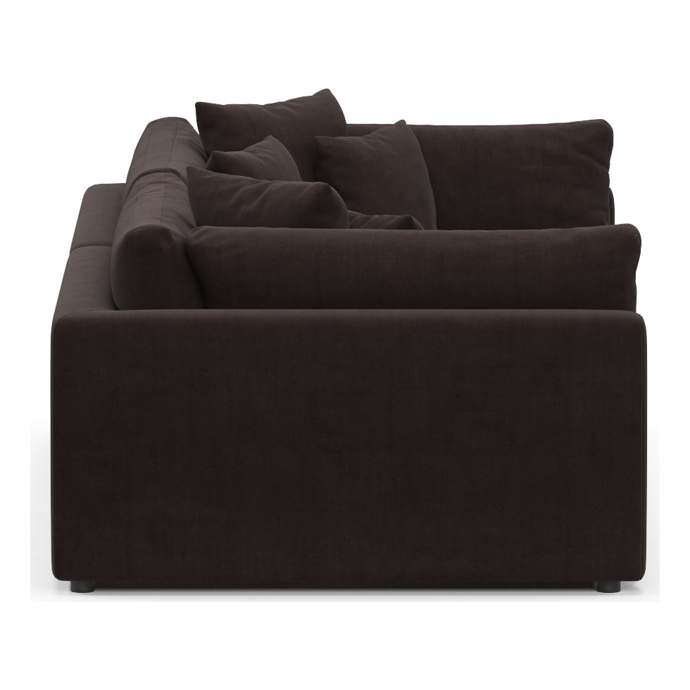 haven dark brown sofa   