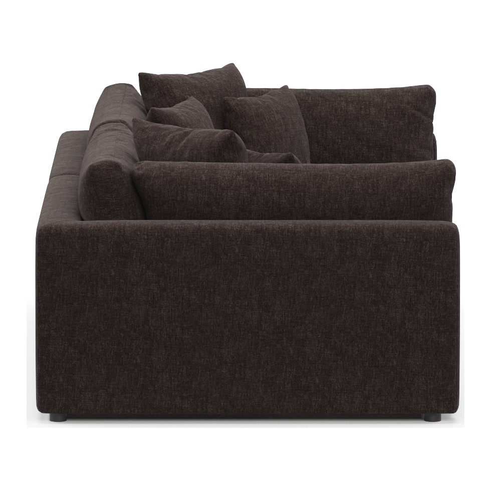 haven dark brown sofa   