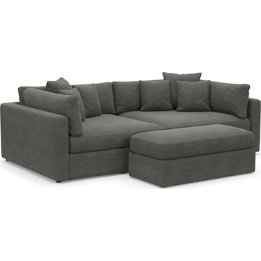 Haven 2-Piece Media Sofa and Ottoman