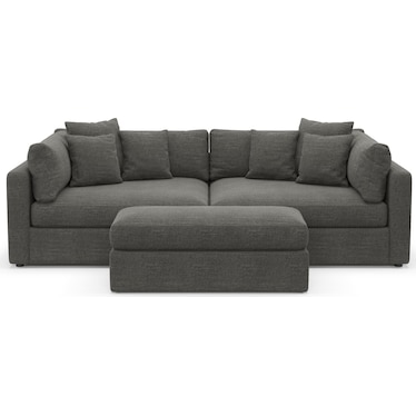 Haven 2-Piece Media Sofa and Ottoman