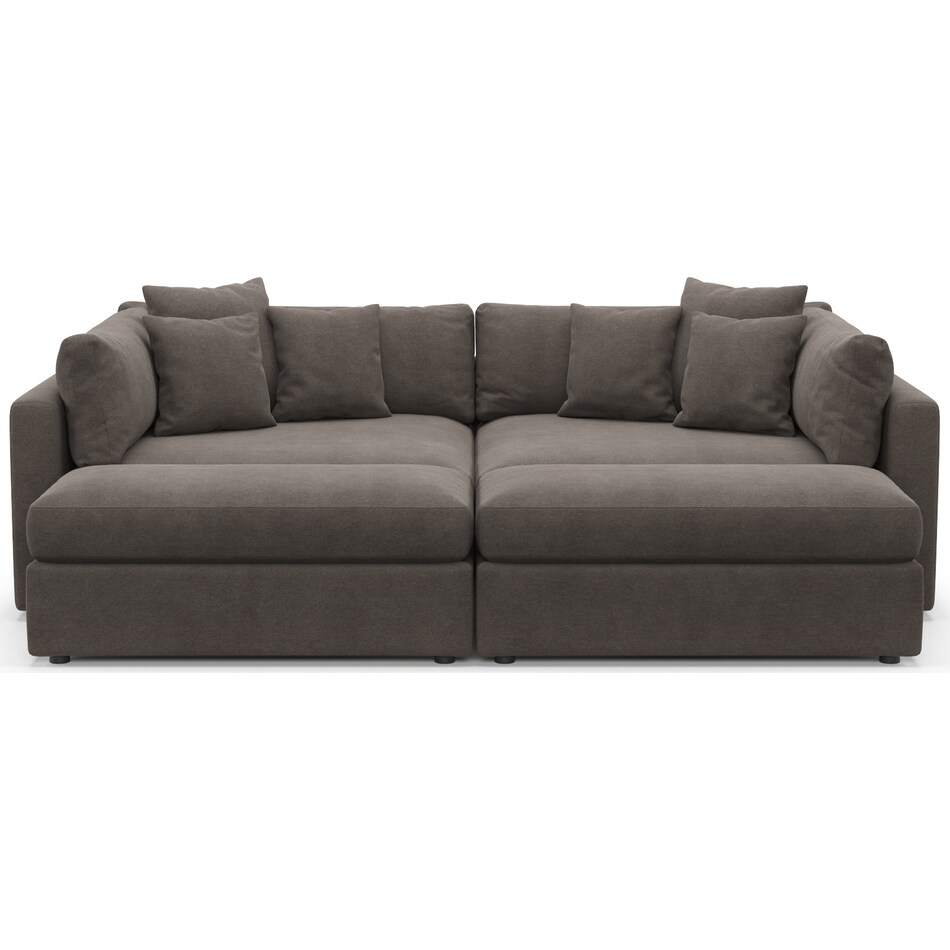 Haven 2Piece Media Sofa and 2 Ottomans Value City Furniture