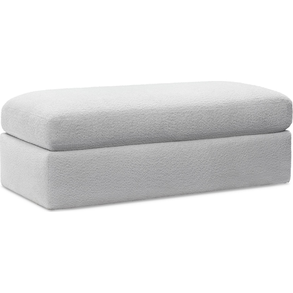 haven gray ottoman   