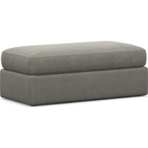 haven gray ottoman   
