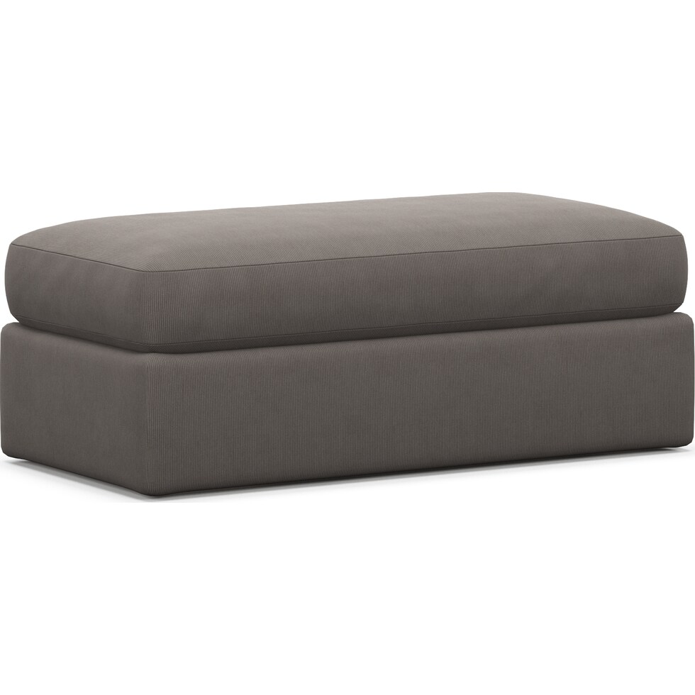 haven gray ottoman   