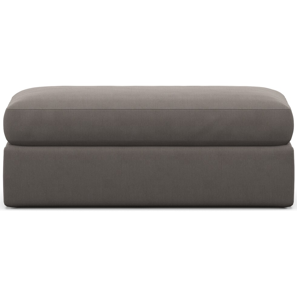 haven gray ottoman   