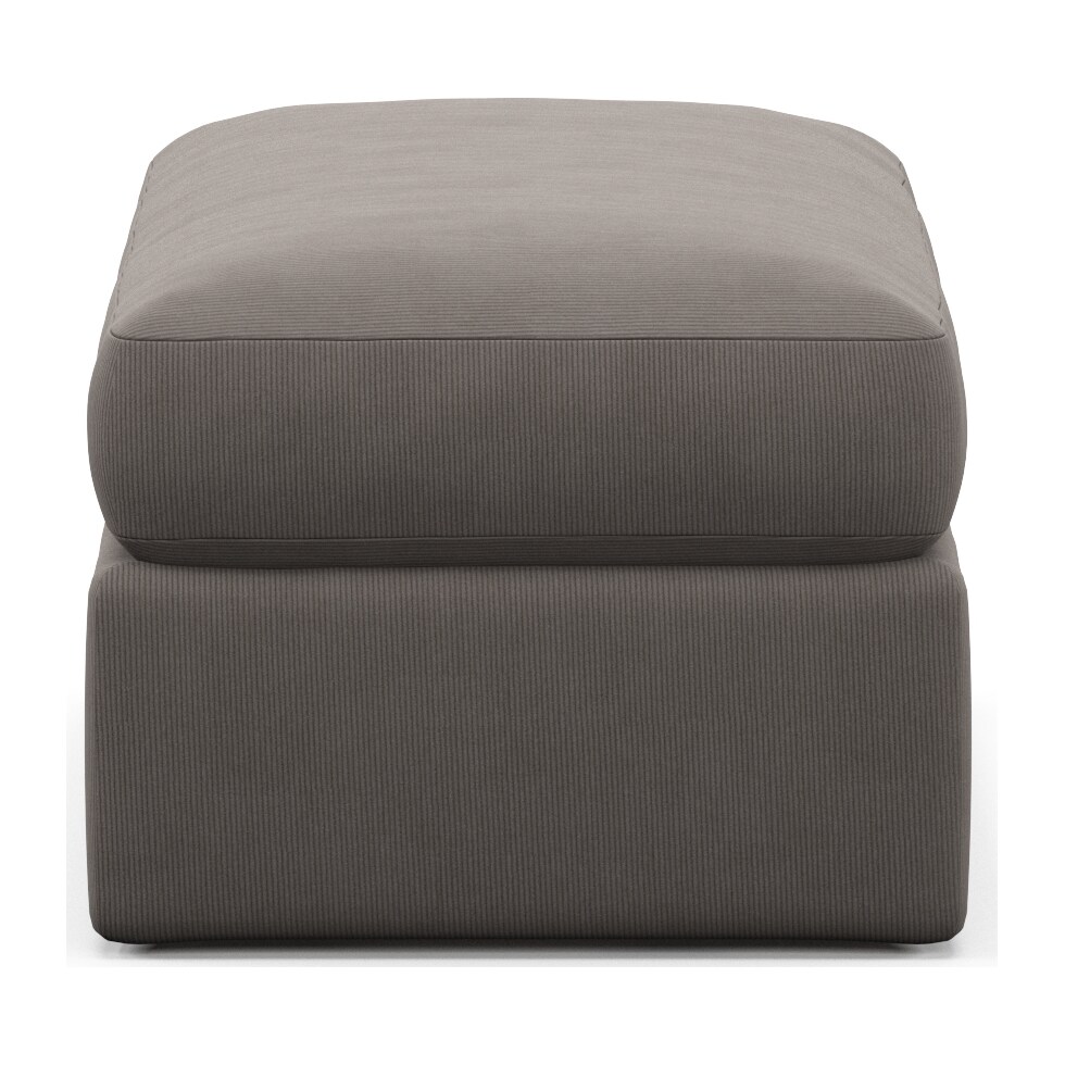 haven gray ottoman   