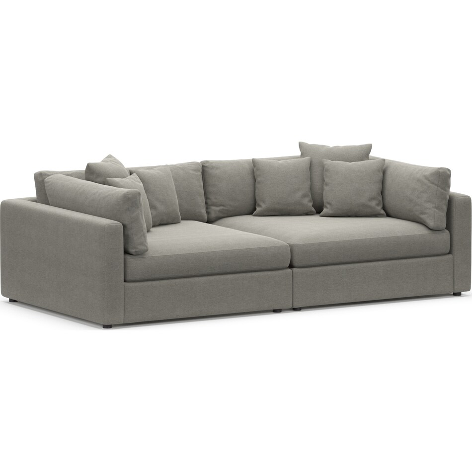 Haven Foam Comfort 2Piece Sofa Hugo Graphite Value City Furniture