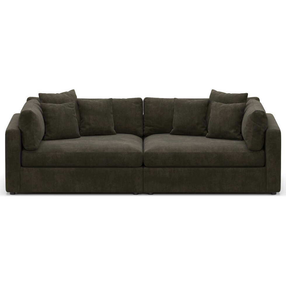 haven green sofa   