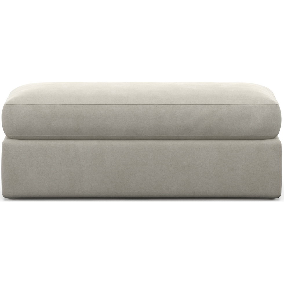 haven light brown ottoman   