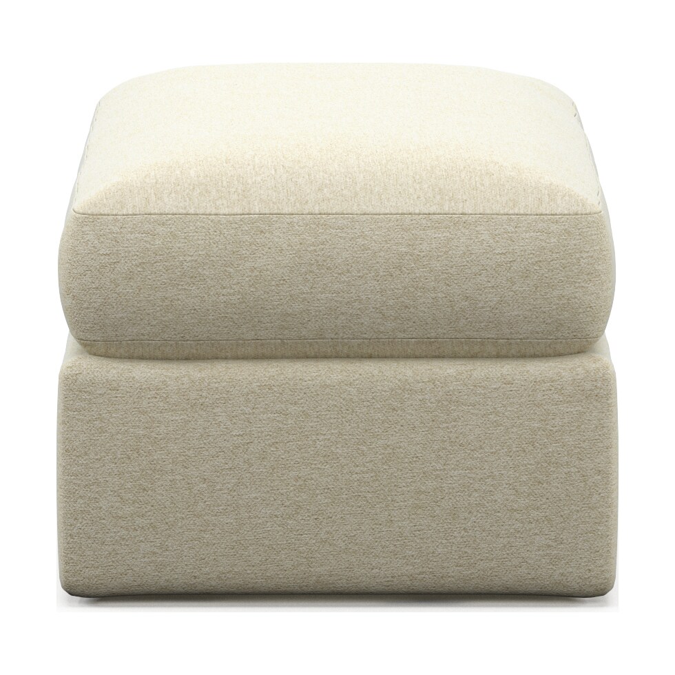 haven light brown ottoman   