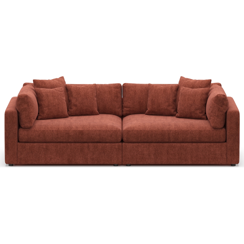 haven orange sofa   