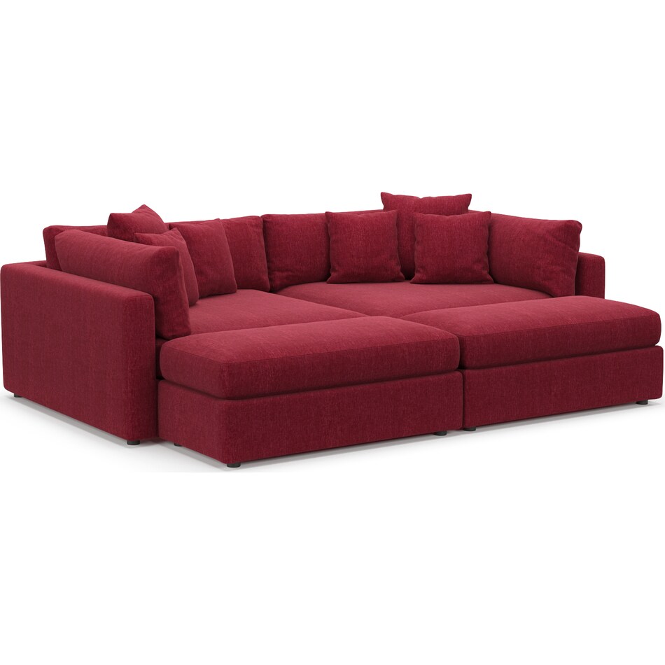 Haven 2Piece Media Sofa and 2 Ottomans Value City Furniture