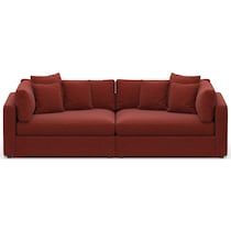 haven red sofa   