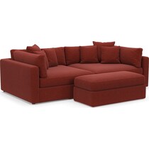 haven red sofa   
