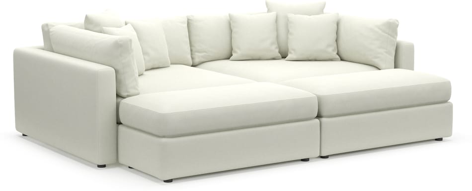 Value City Furniture Free Delivery Code Haven 2-Piece Media Sofa and 2 Ottomans | Value City Furniture