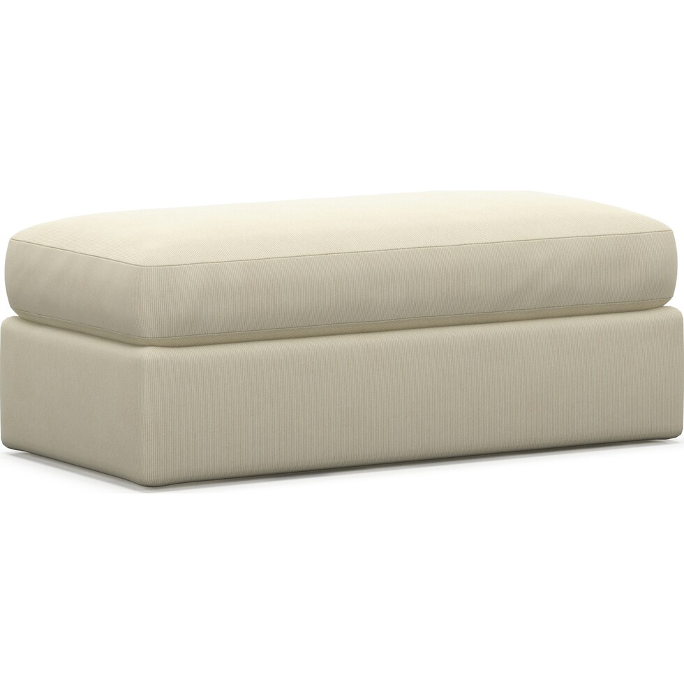 haven white ottoman   