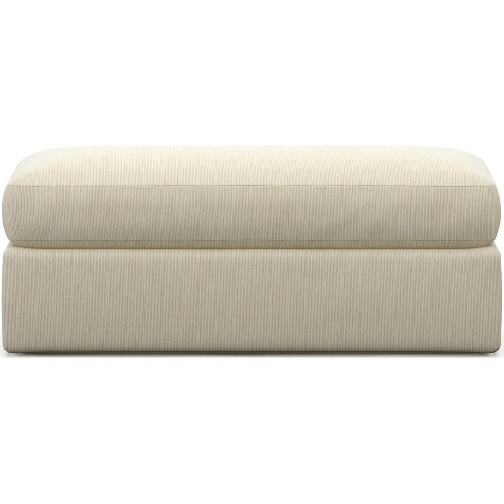 haven white ottoman   