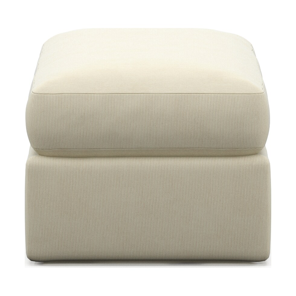 haven white ottoman   