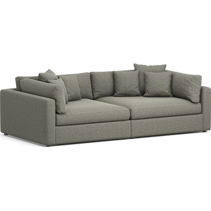 Haven 2-Piece Media Sofa - Bloke Smoke