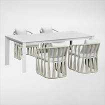 havenwood light brown  pc outdoor dining   