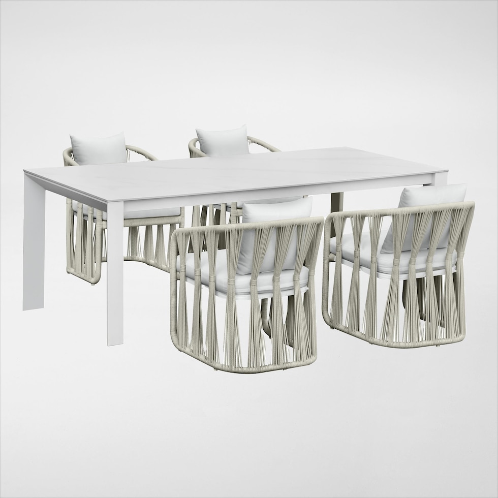 havenwood light brown  pc outdoor dining   