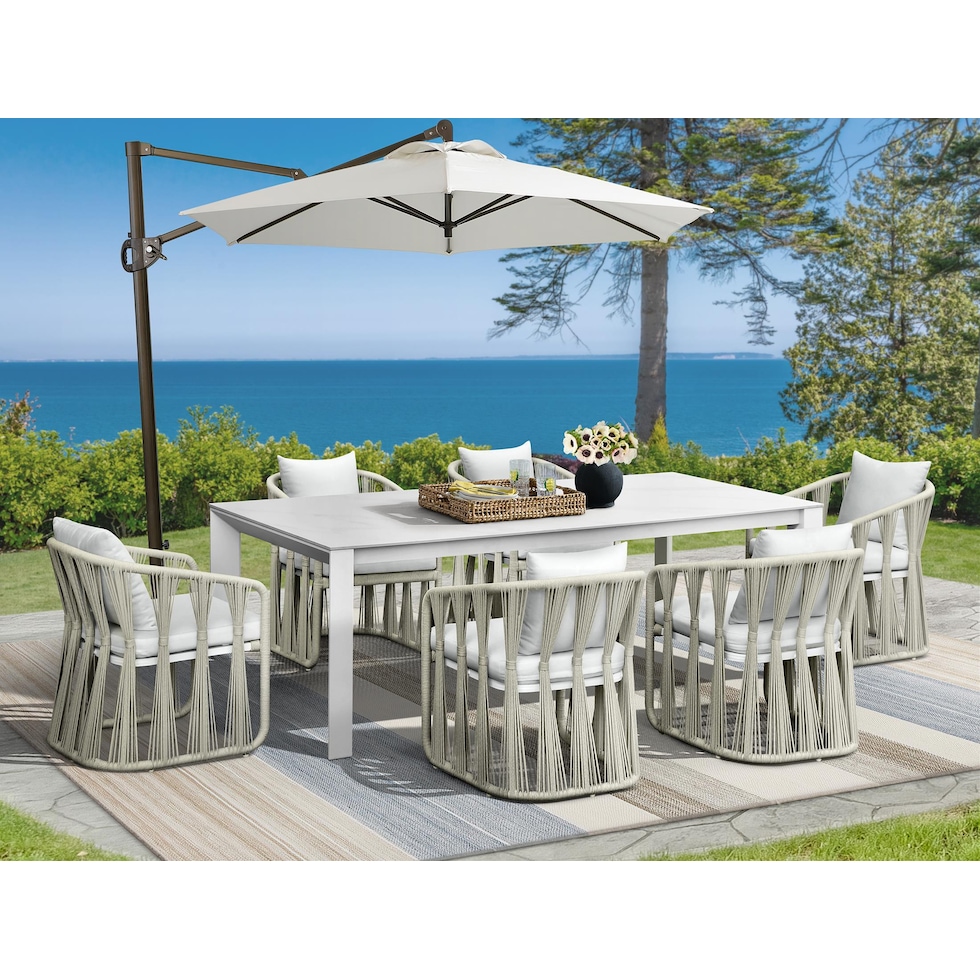 havenwood white  pc outdoor dining   