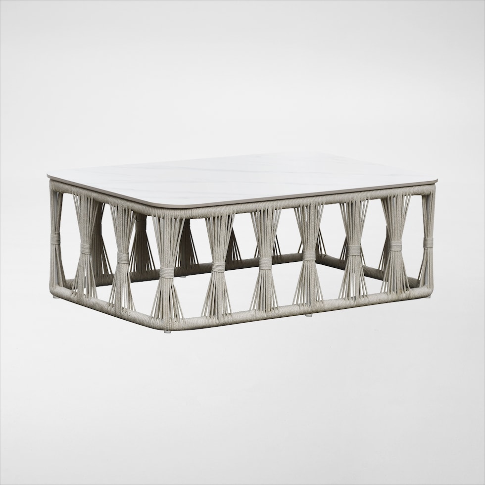 havenwood white outdoor coffee table   
