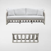 havenwood white outdoor sofa set   