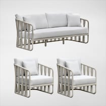 havenwood white outdoor sofa set   