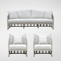 havenwood white outdoor sofa set   