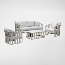 havenwood white outdoor sofa set   