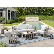 havenwood white outdoor sofa set   