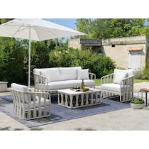 havenwood white outdoor sofa set   