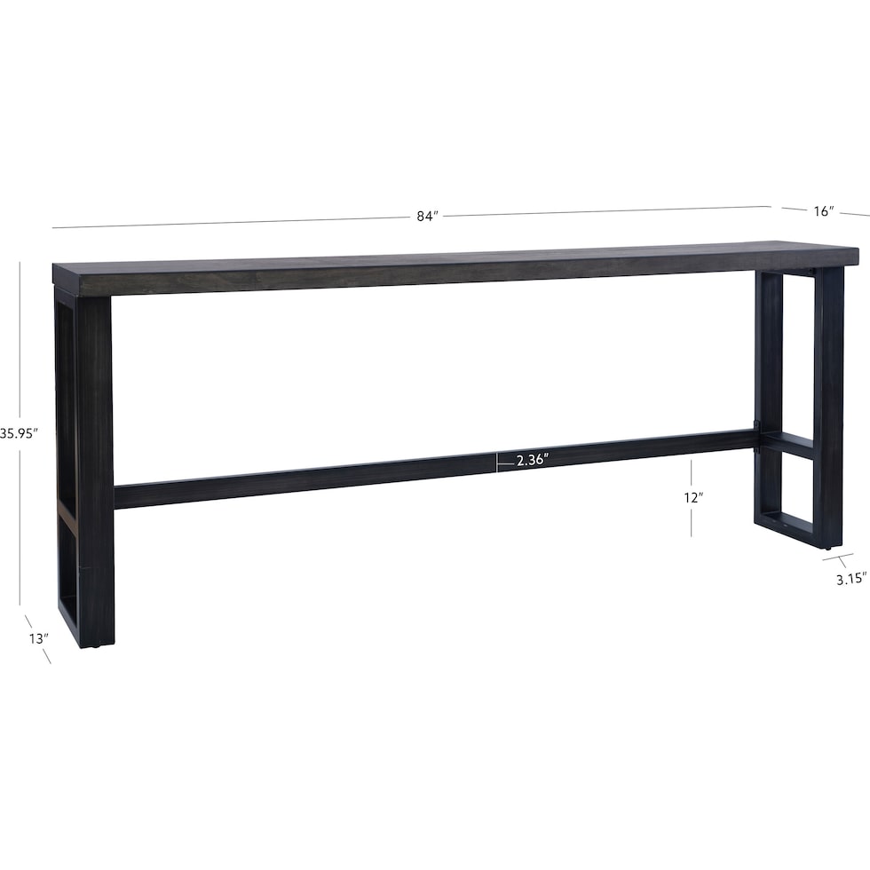 hawkford gray adjustable bar table   