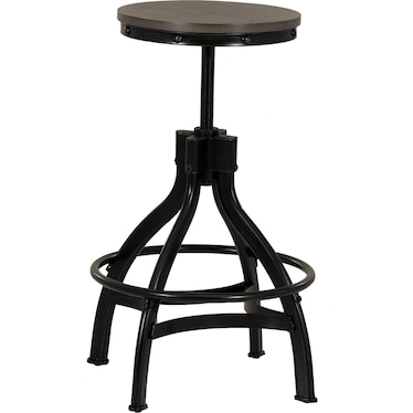 Hawkford Adjustable Height Backless Stool Grey