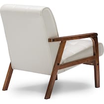 hawkins white accent chair   