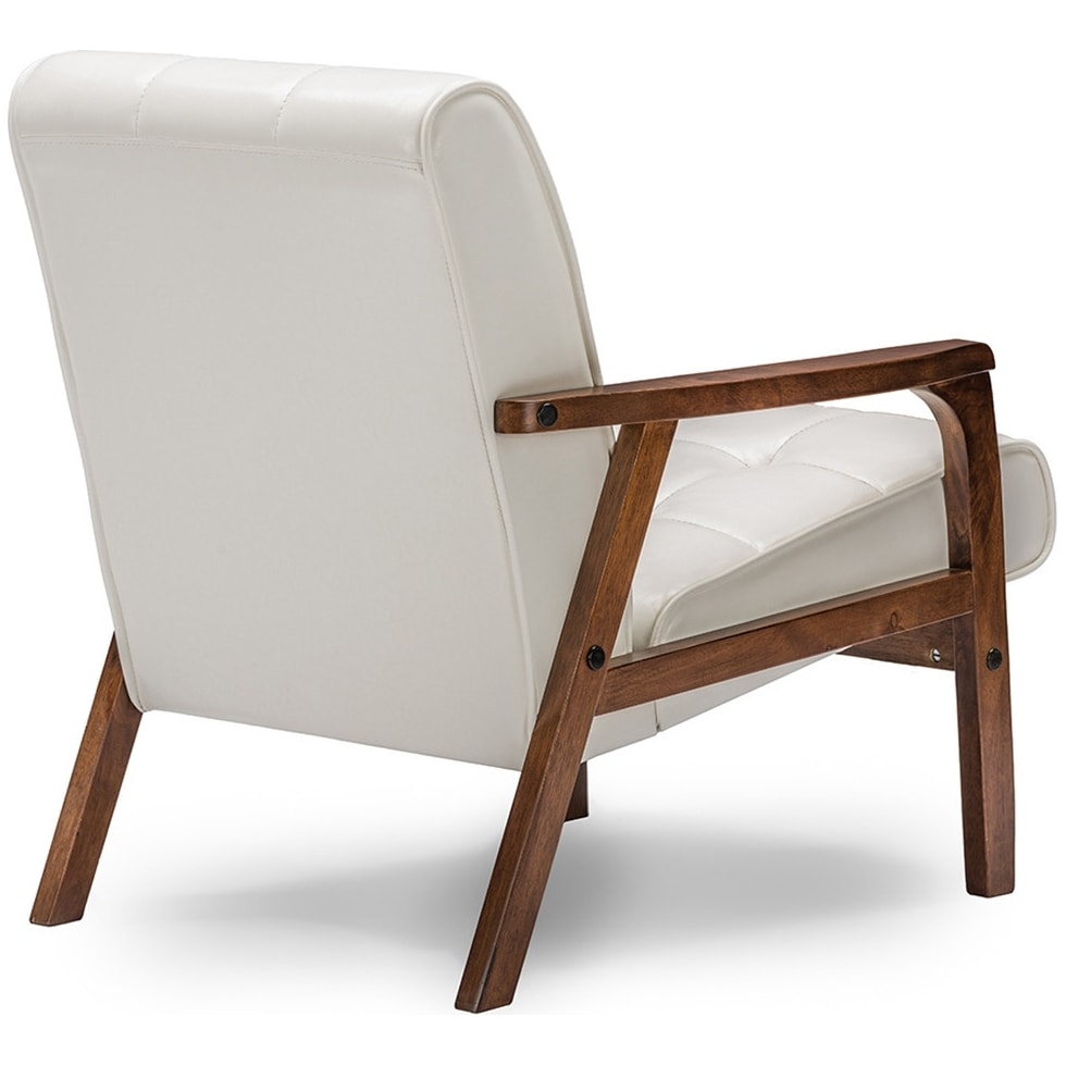 hawkins white accent chair   