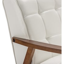 hawkins white accent chair   