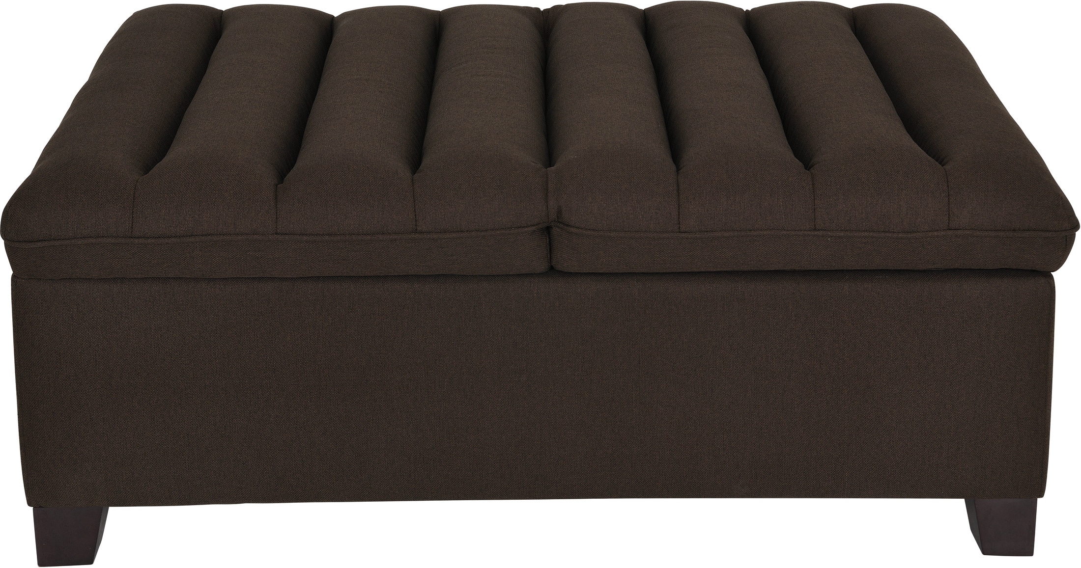 Dark brown on sale ottoman storage