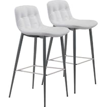 hayden white bar stool   