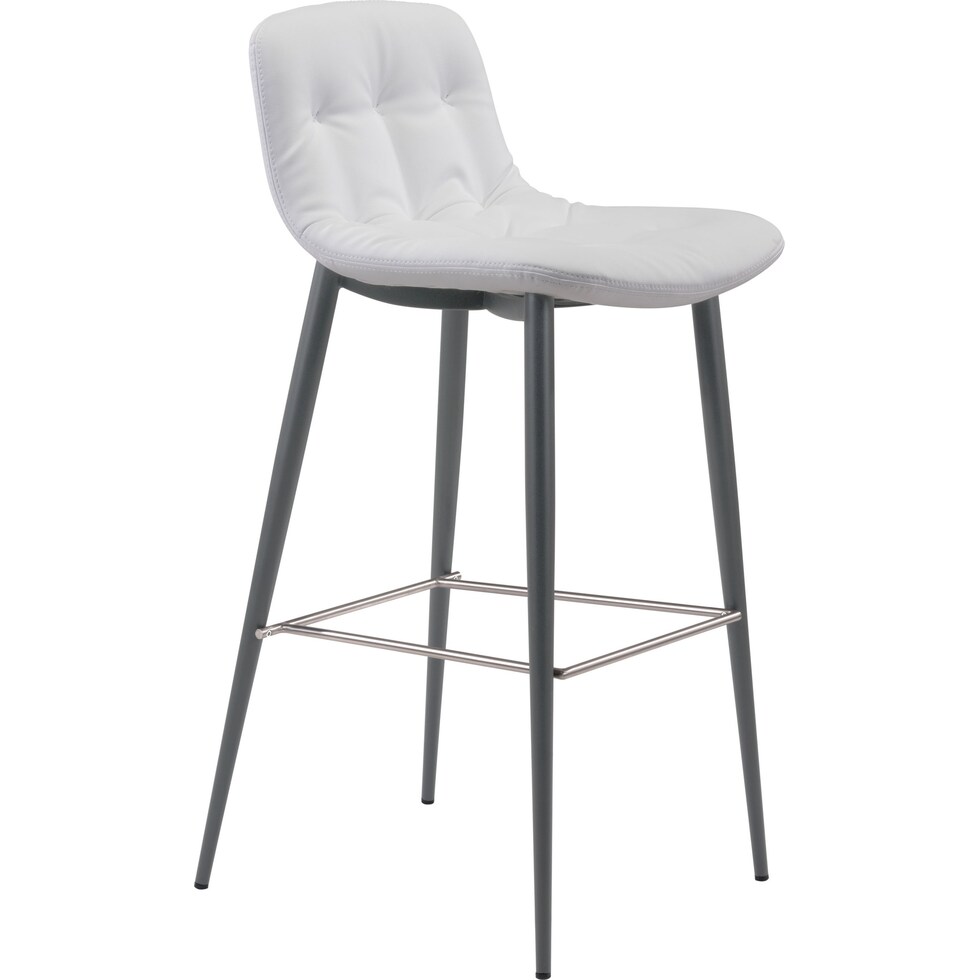 hayden white bar stool   