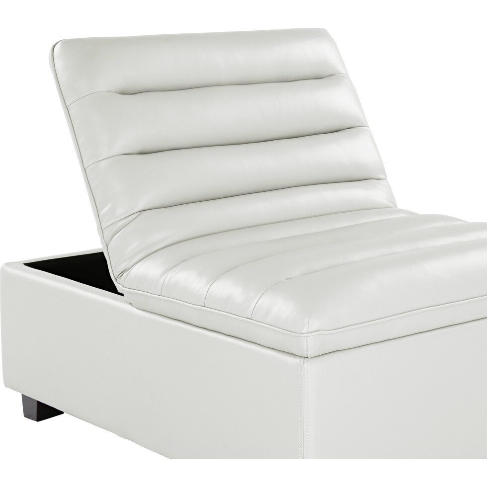hayden white ottoman   