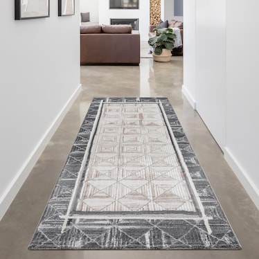 Haymond Area Rug - Gray/Tan