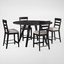 hayward black  pc dining room   