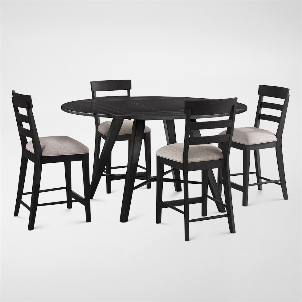 hayward black  pc dining room   