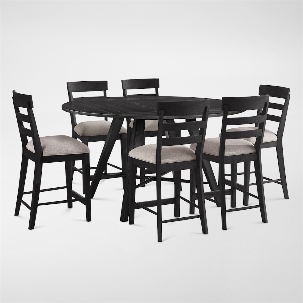 hayward black  pc dining room   