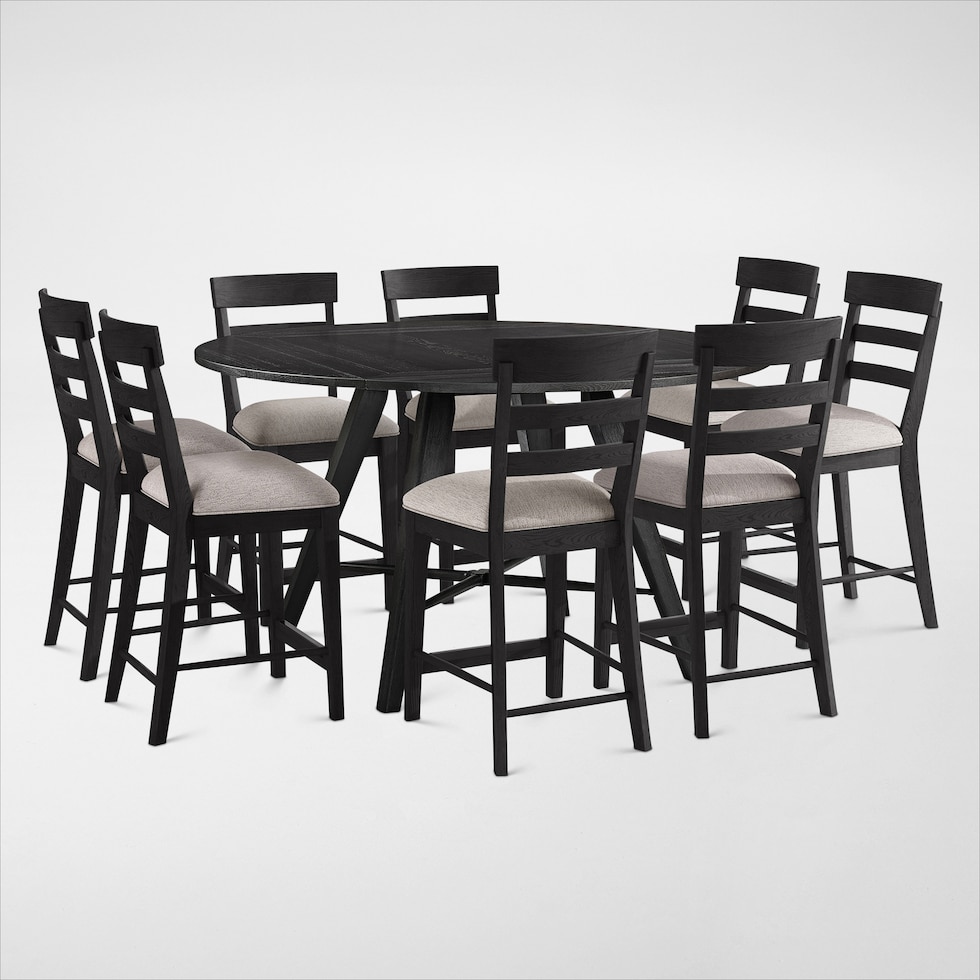 hayward black  pc dining room   