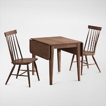 hayward dark brown  pc dining room   