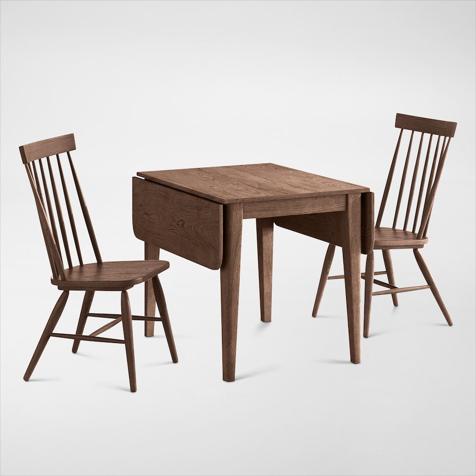 hayward dark brown  pc dining room   